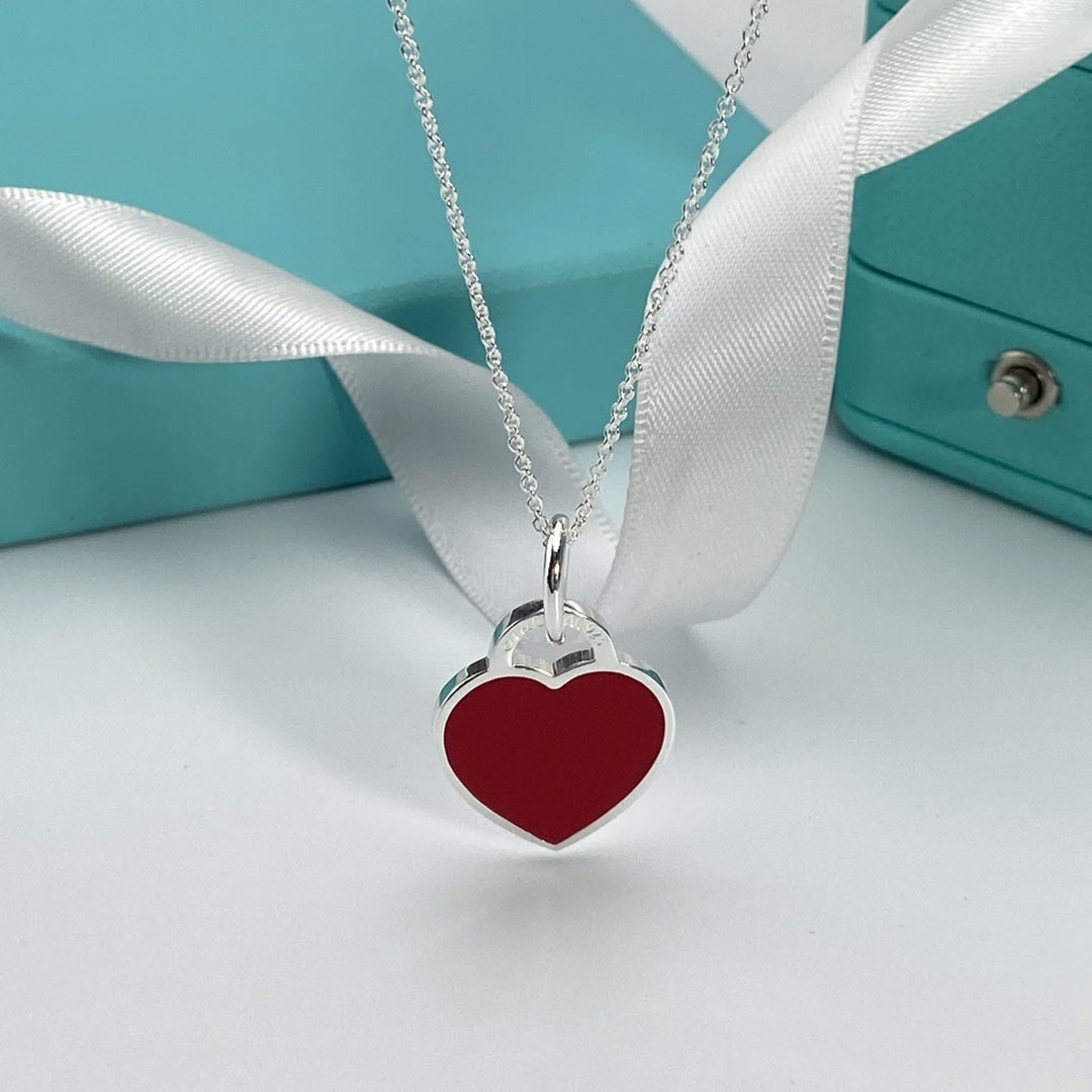 [Haelin Jewelry]HEART PEDANT SILVER NECKLACE