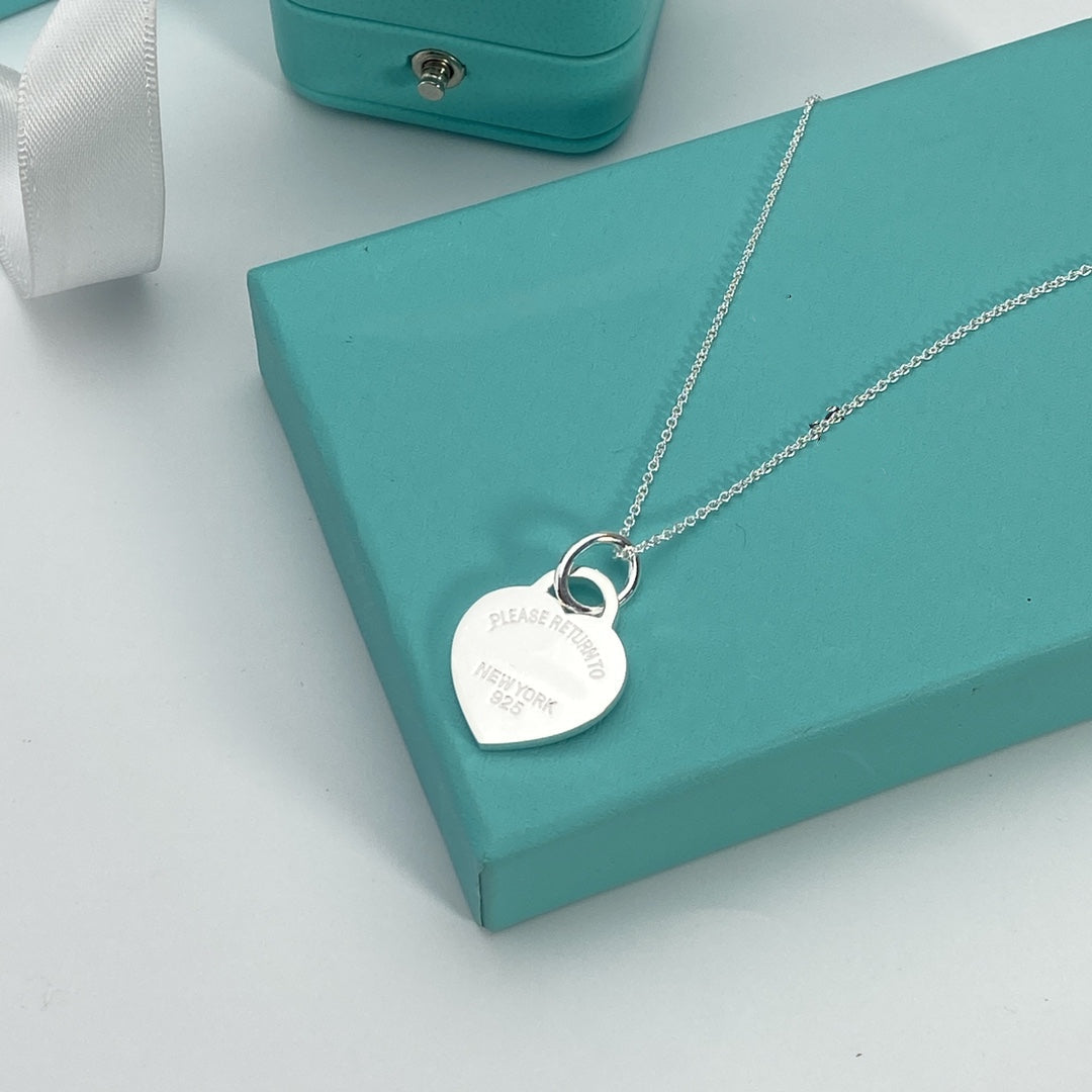 [Haelin Jewelry]HEART PEDANT SILVER NECKLACE