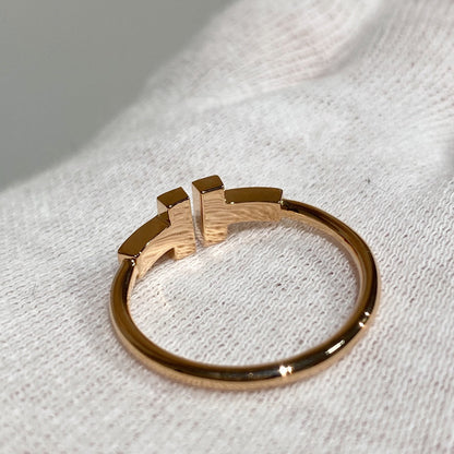 [Haelin Jewelry] WIRE RING DIAMOND PINK GOLD