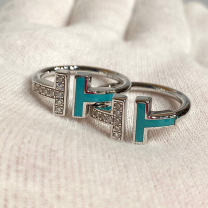[Haelin Jewelry] WIRE TURQUOISE DIAMOND RING SILVER
