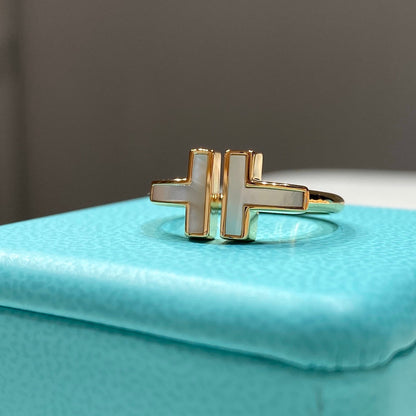 [Haelin Jewelry] WIRE MOP RING PINK GOLD