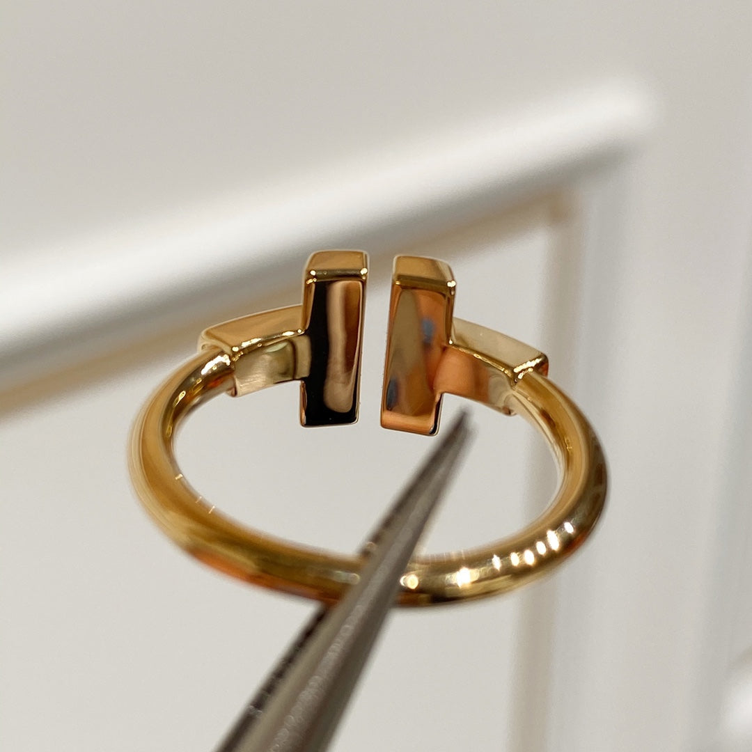 [Haelin Jewelry] WIRE MOP RING PINK GOLD