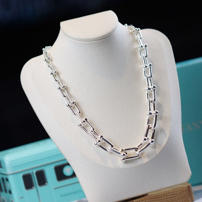 [Haelin Jewelry]HARDWEAR LINK SILVER NECKLACE