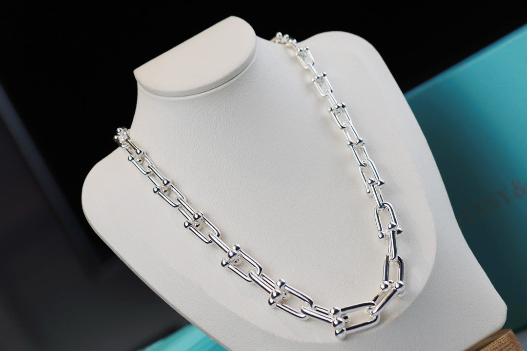 [Haelin Jewelry]HARDWEAR LINK SILVER NECKLACE