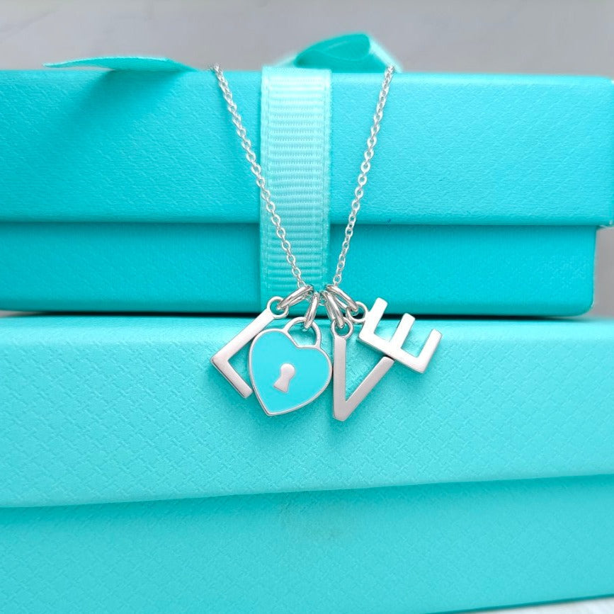 [Haelin Jewelry]LOVE TEXT PEDANT NECKLACE