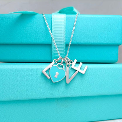 [Haelin Jewelry]LOVE TEXT PEDANT NECKLACE
