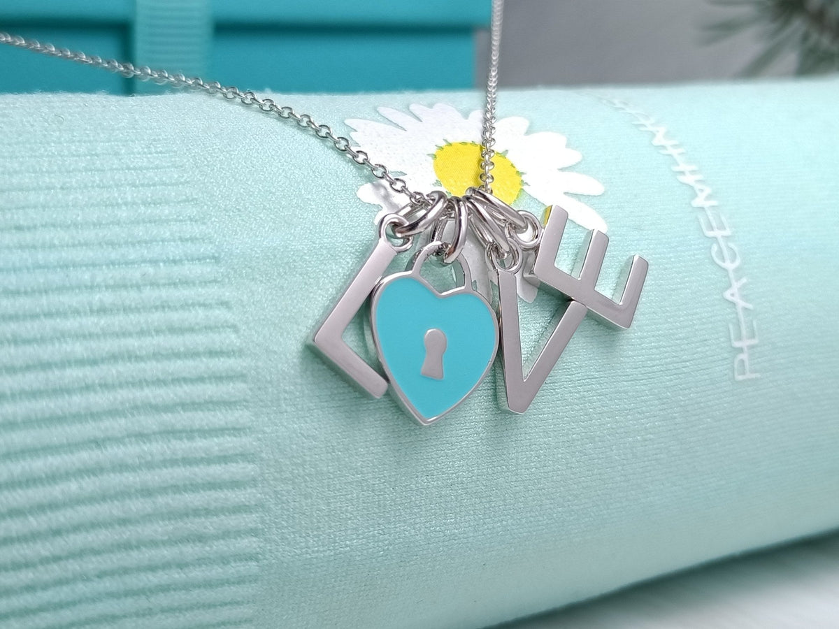 [Haelin Jewelry]LOVE TEXT PEDANT NECKLACE