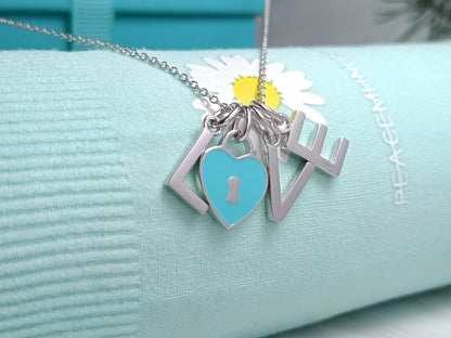 [Haelin Jewelry]LOVE TEXT PEDANT NECKLACE