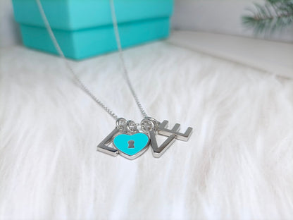 [Haelin Jewelry]LOVE TEXT PEDANT NECKLACE