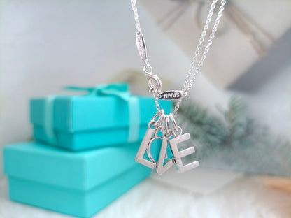 [Haelin Jewelry]LOVE TEXT PEDANT NECKLACE