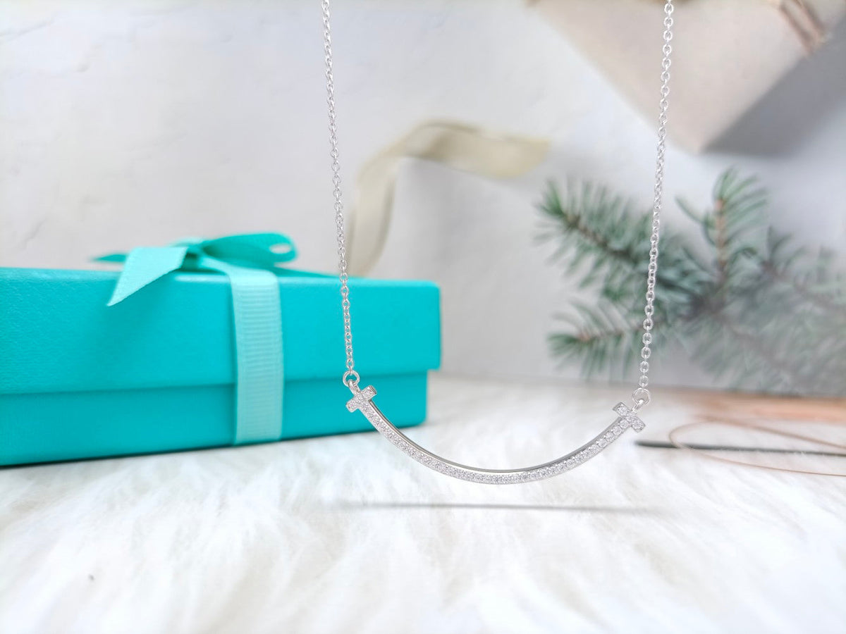 [Haelin Jewelry]BIG SMILE PEDANT DIAMOND NECKLACE