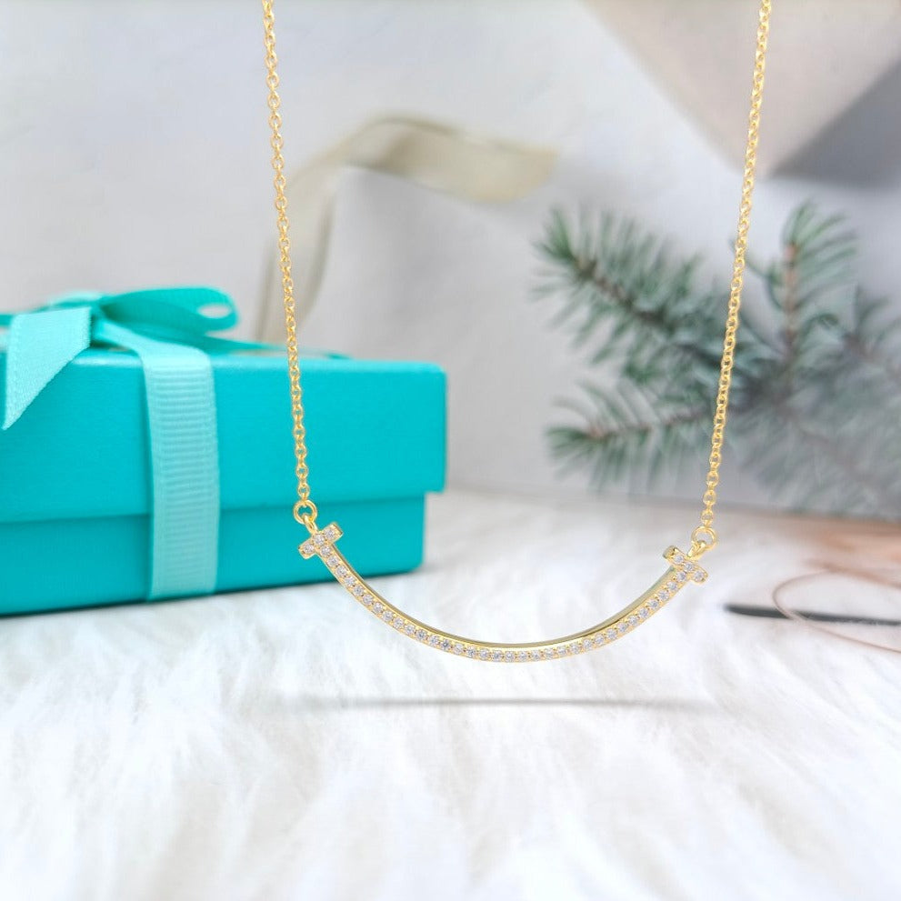 [Haelin Jewelry]BIG SMILE PEDANT DIAMOND NECKLACE