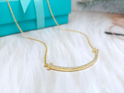 [Haelin Jewelry]BIG SMILE PEDANT DIAMOND NECKLACE