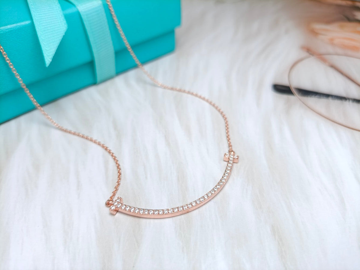 [Haelin Jewelry]BIG SMILE PEDANT DIAMOND NECKLACE