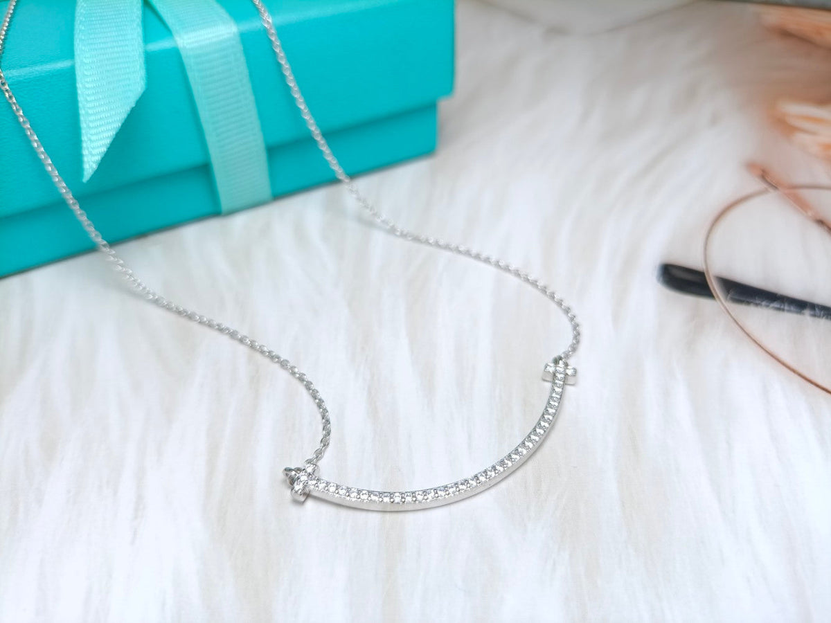 [Haelin Jewelry]BIG SMILE PEDANT DIAMOND NECKLACE