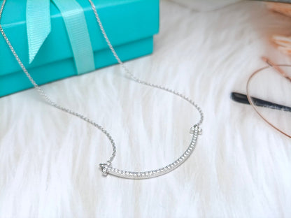 [Haelin Jewelry]BIG SMILE PEDANT DIAMOND NECKLACE