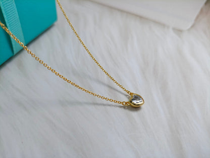 [Haelin Jewelry]HEART BIG DIAMOND NECKLACE