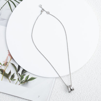 [⭐Haelin Jewelry]SERPENTI SILVER NECKLACE DIAMOND