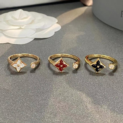 [⭐Haelin Jewelry]STAR 1 DIAMOND OPEN RING
