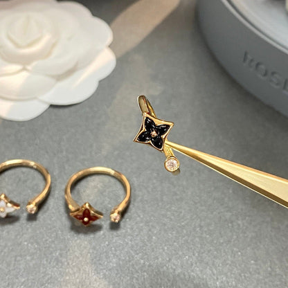 [⭐Haelin Jewelry]STAR 1 DIAMOND OPEN RING