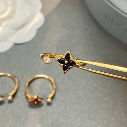 [⭐Haelin Jewelry]STAR 1 DIAMOND OPEN RING