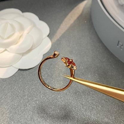 [⭐Haelin Jewelry]STAR 1 DIAMOND OPEN RING