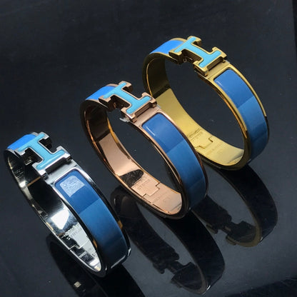[⭐Haelin Jewelry]H BRACELET BLUE RAINBOW CERAMIC