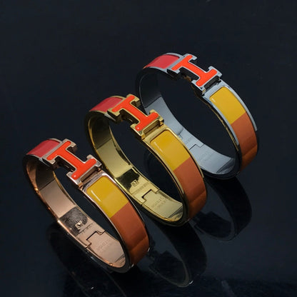 [⭐Haelin Jewelry]H BRACELET ORANGE RAINBOW CERAMIC