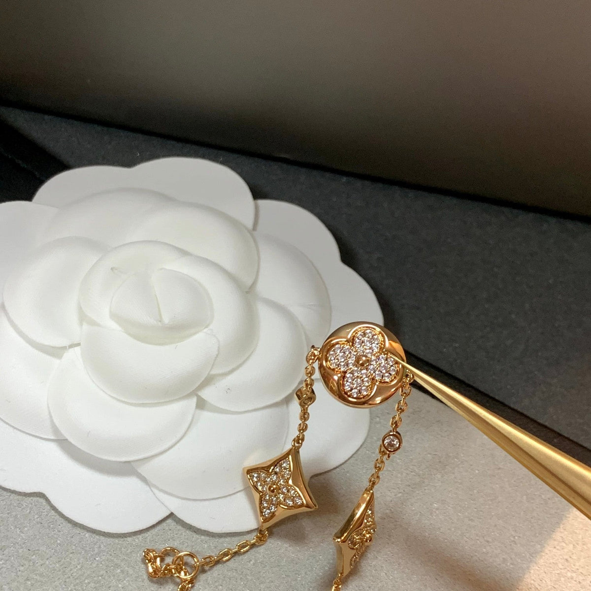 [⭐Haelin Jewelry]STAR AND SUN 4 MOTIFS GOLD DIAMONDS BRACELET