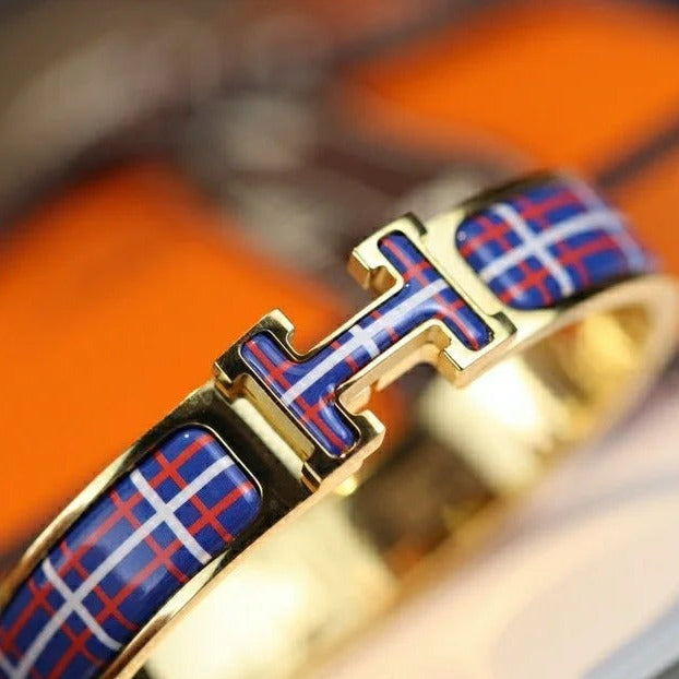 [⭐Haelin Jewelry]H TARTAN BRACELET 12MM
