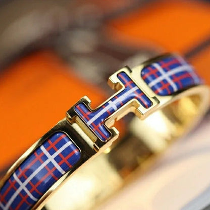 [⭐Haelin Jewelry]H TARTAN BRACELET 12MM