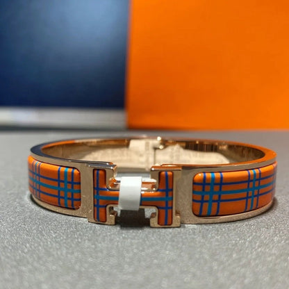 [⭐Haelin Jewelry]H TARTAN BRACELET 12MM