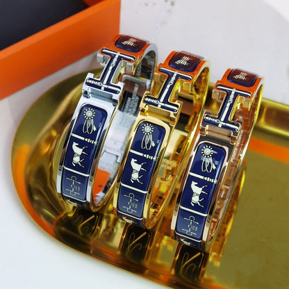[⭐Haelin Jewelry]H COUVERTURES DARK BLUE BRACELET