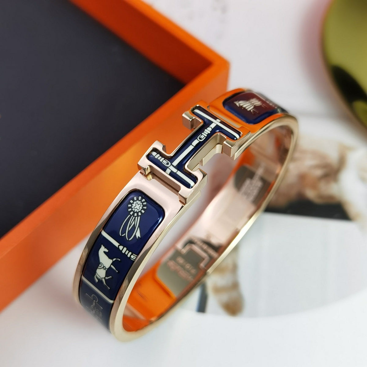 [⭐Haelin Jewelry]H COUVERTURES DARK BLUE BRACELET