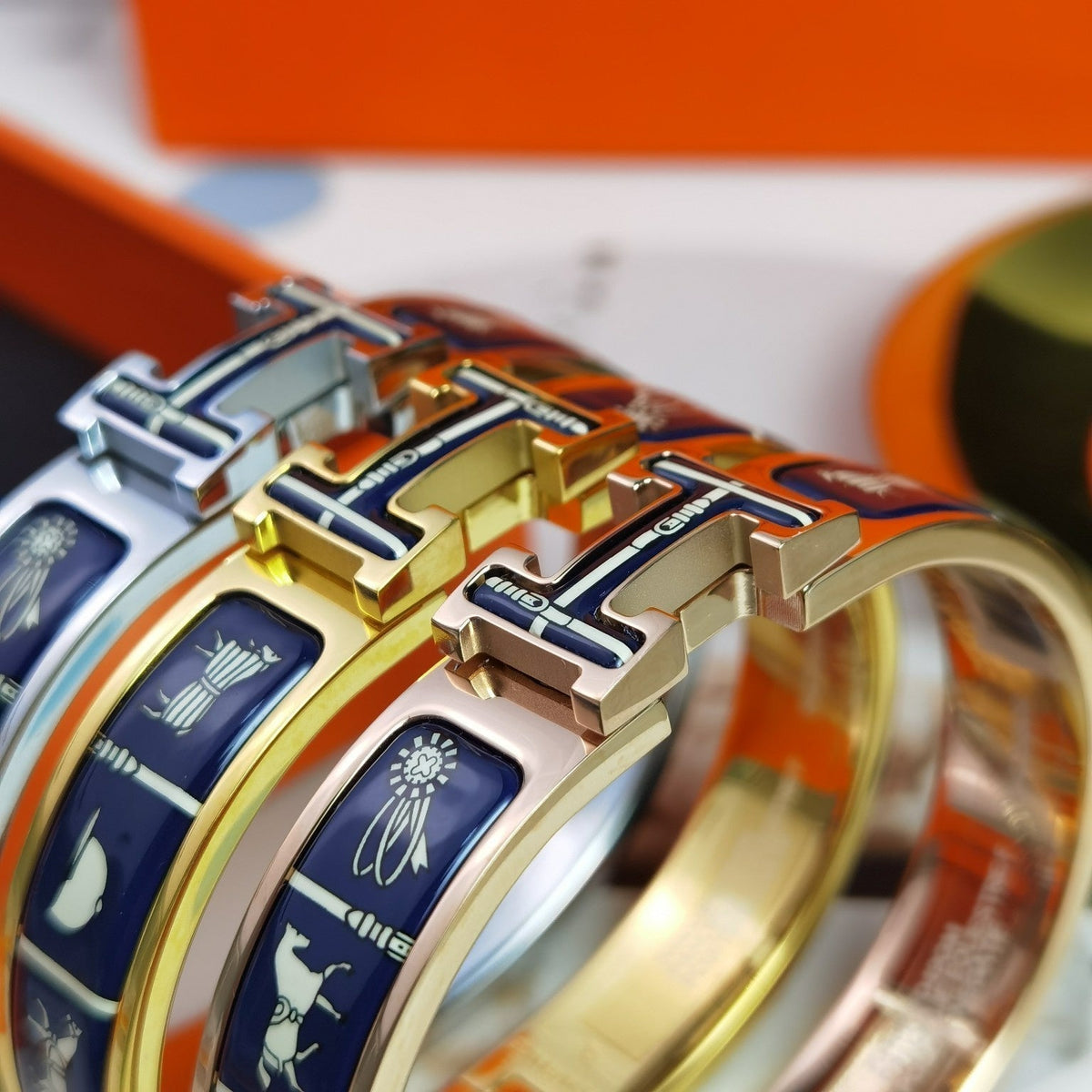[⭐Haelin Jewelry]H COUVERTURES DARK BLUE BRACELET