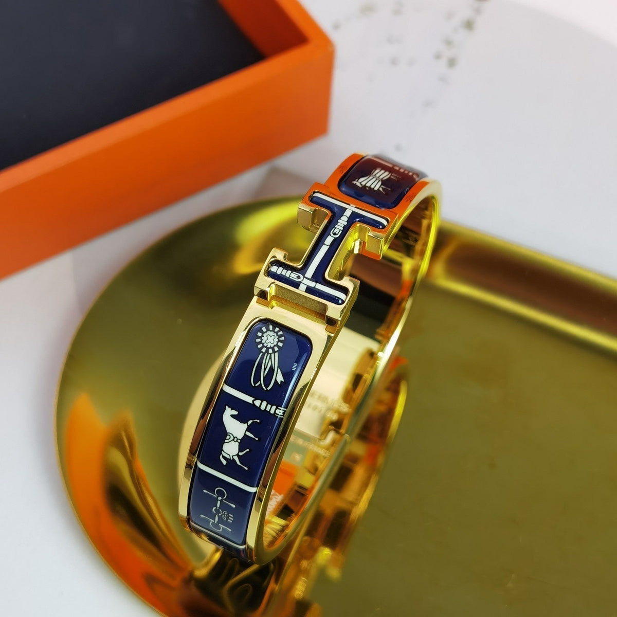 [⭐Haelin Jewelry]H COUVERTURES DARK BLUE BRACELET