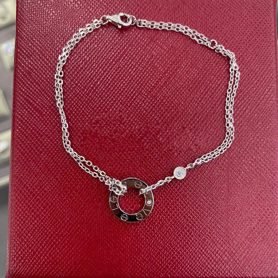 [⭐Haelin Jewelry]LOVE BRACELET 2 DIAMOND