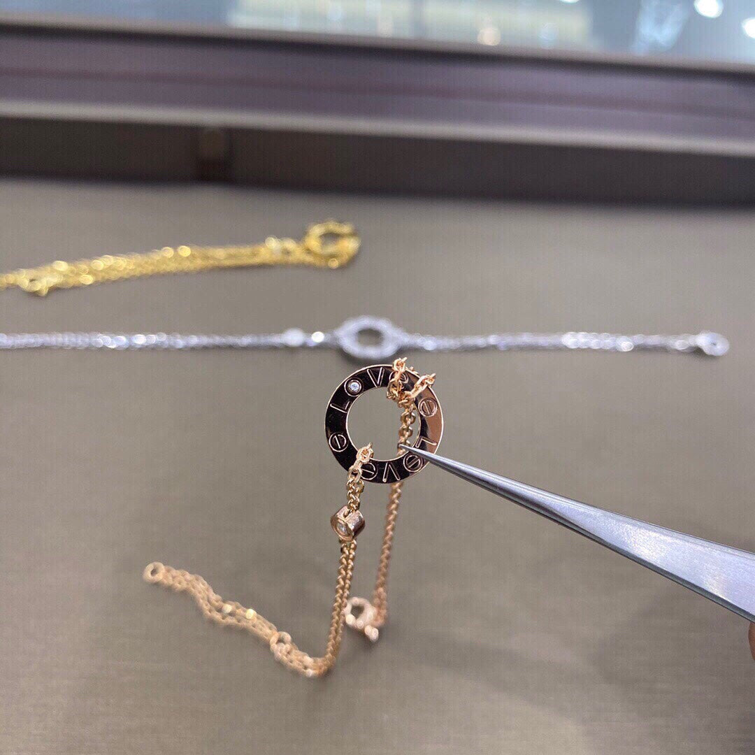 [⭐Haelin Jewelry]LOVE BRACELET 2 DIAMOND