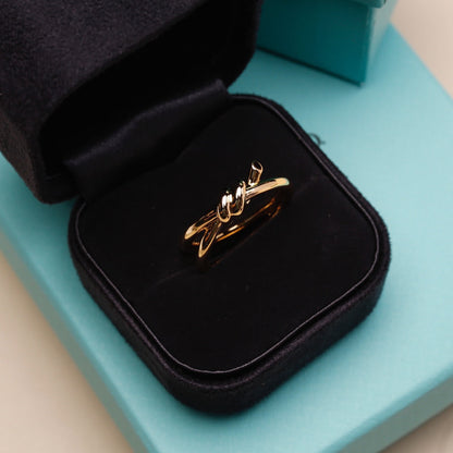 [Haelin Jewelry]KNOT RING PINK GOLD