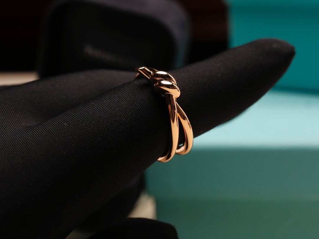 [Haelin Jewelry]KNOT RING PINK GOLD