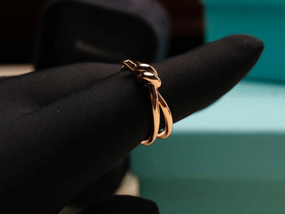 [Haelin Jewelry]KNOT RING PINK GOLD