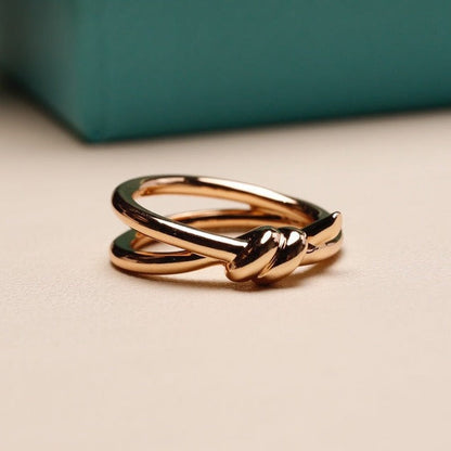 [Haelin Jewelry]KNOT RING PINK GOLD