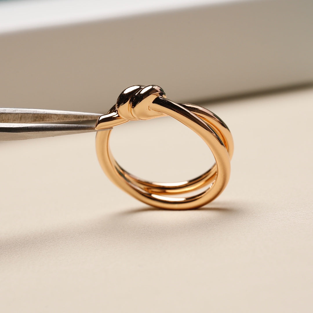 [Haelin Jewelry]KNOT RING PINK GOLD