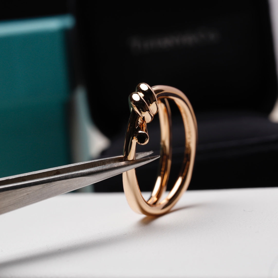 [Haelin Jewelry]KNOT RING PINK GOLD