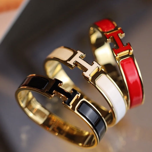 [⭐Haelin Jewelry]H BRACELET 12MM GOLD