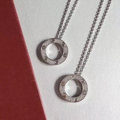 [⭐Haelin Jewelry]LOVE NECKLACE ADJUSTABLE SILVER