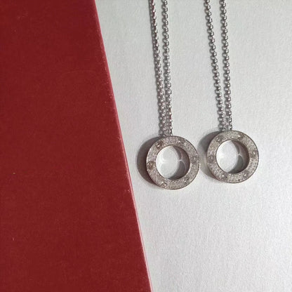 [⭐Haelin Jewelry]LOVE NECKLACE ADJUSTABLE SILVER