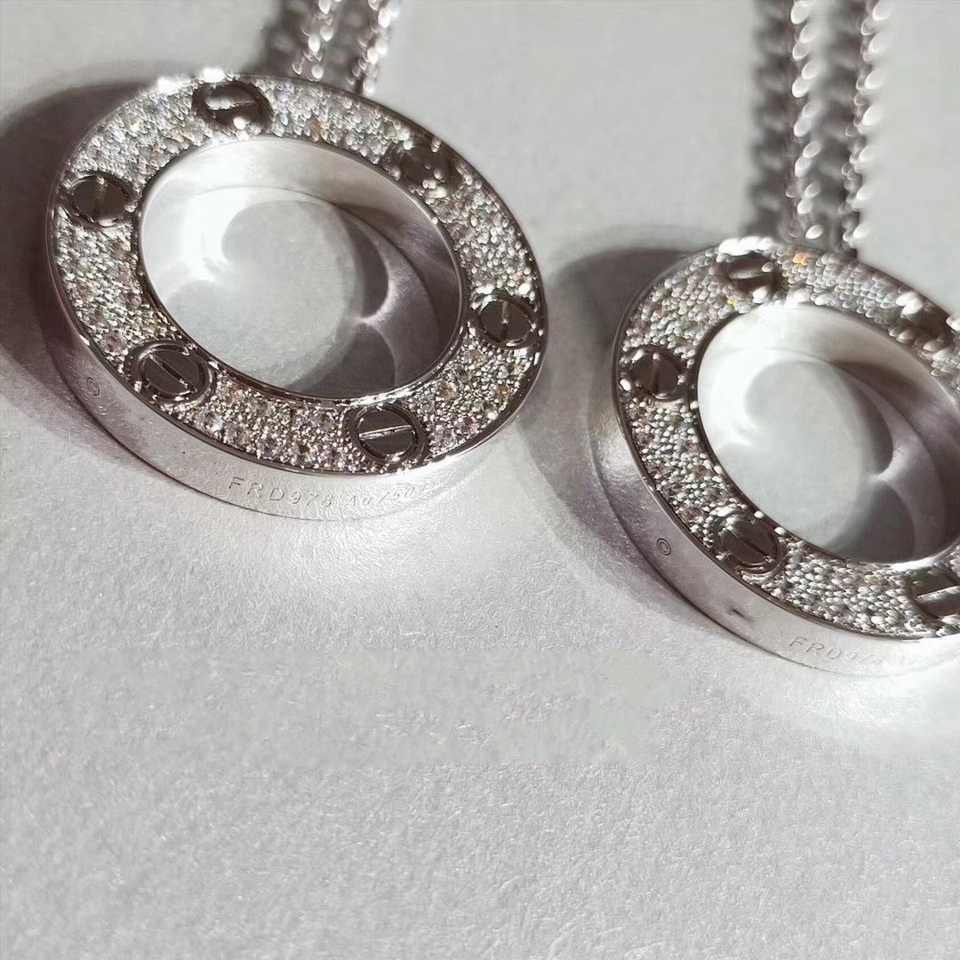 [⭐Haelin Jewelry]LOVE NECKLACE ADJUSTABLE SILVER