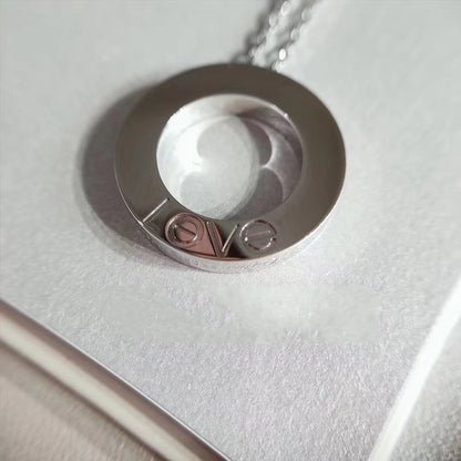 [⭐Haelin Jewelry]LOVE NECKLACE ADJUSTABLE SILVER