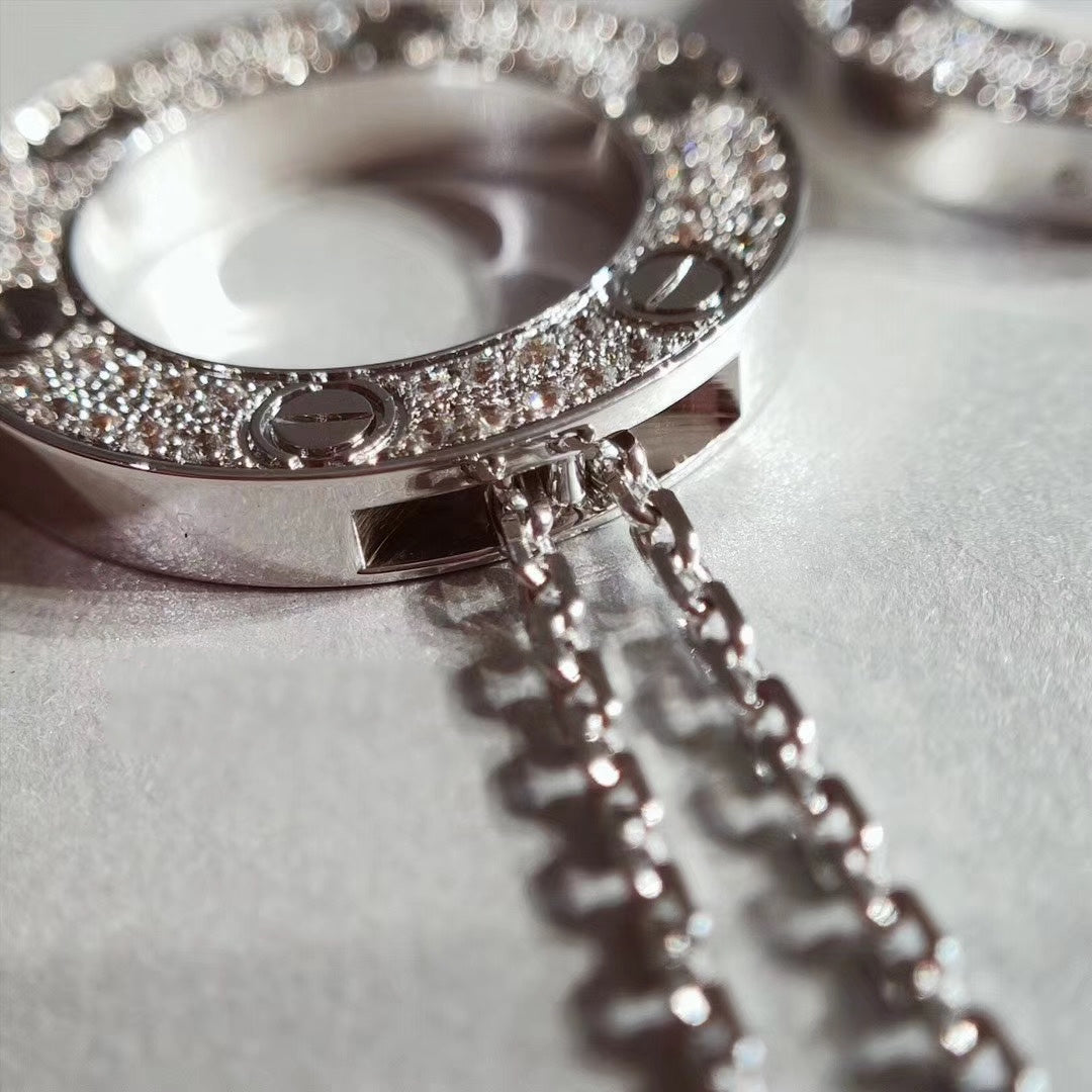 [⭐Haelin Jewelry]LOVE NECKLACE ADJUSTABLE SILVER